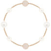 Swarovski armbånd Remix Collection Rose Gold-Plated Mixed White Crystal Pear Strand, Size Large - 5421444