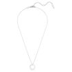 Swarovski smykke Matrix pendant Crystal pearl, Round cut, White, Rhodium plated - 5688751