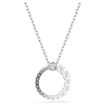 Swarovski smykke Matrix pendant Crystal pearl, Round cut, White, Rhodium plated - 5688751