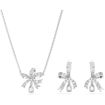 Swarovski smykkesett Volta set, Bow, White, Rhodium plated - 5660118