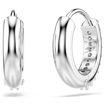 Swarovski øredobber Matrix hoop earrings Round cut, White, Rhodium plated - 5690670