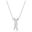 Swarovski smykke Hyperbola pendant Mixed cuts, Twist, White, Rhodium plated - 5689723