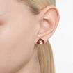 Swarovski øredobber Idyllia Drop Earrings, Asymmetrical Design, Ladybug, Red, Gold-Tone Plated - 5666131