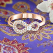 Swarovski ring Infinity, rose - 5535400