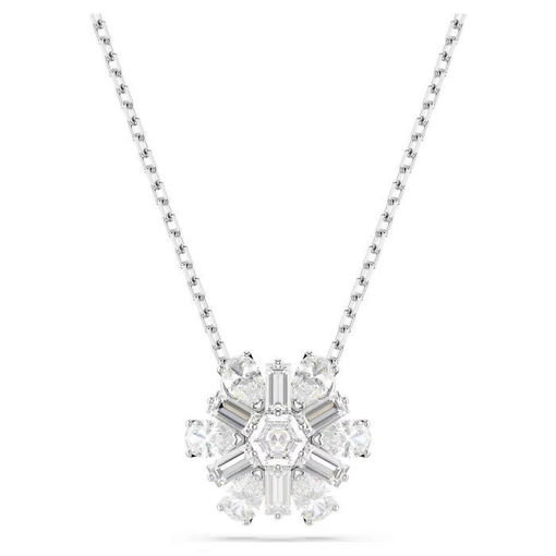 Swarovski smykke Idyllia pendant Mixed cuts, Snowflake, White, Rhodium plated - 5691484