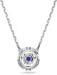 Swarovski smykke Sparkling Dance necklace Round cut, Rhodium plated - 5576110