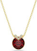 Swarovski smykke Bella V pendant Round cut, Red, Gold-tone plated - 5724287