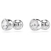 Swarovski øredobber Imber stud earrings Round cut, White, Rhodium plated - 5696073