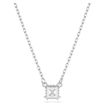 Swarovski smykke Stilla pendant Square cut, White, Rhodium plated - 5701903