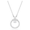 Swarovski smykke Constella pendant Pavé, Round cut, White, Rhodium plated - 5692261