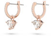 Swarovski øredobber ear-rings woman jewellery Triangle, White, Rose gold-tone plated - 5643738