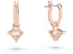 Swarovski øredobber ear-rings woman jewellery Triangle, White, Rose gold-tone plated - 5643738