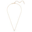 Swarovski smykke Stilla pendant Square cut, White, Rose gold-tone plated - 5701904