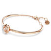 Swarovski armbånd Dextera bangle Round cut, White, Rose gold-tone plated - 5692259