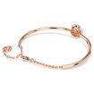 Swarovski armbånd Dextera bangle Round cut, White, Rose gold-tone plated - 5692259