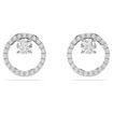 Swarovski øredobber Constella stud earrings Round cut, White, Rhodium plated - 5692262