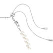 Swarovski collier Ariana Grande x Swarovski Tennis choker Mixed cuts, Heart, White, Rhodium plated - 5720861