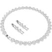 Swarovski collier Ariana Grande x Swarovski Tennis necklace Mixed cuts, Heart, White, Rhodium plated - 5720857