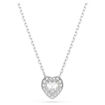 Swarovski smykke Ariana Grande x Swarovski pendant Mixed cuts, Heart, White, Rhodium plated - 5720852