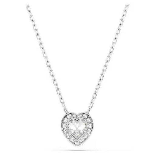 Swarovski smykke Ariana Grande x Swarovski pendant Mixed cuts, Heart, White, Rhodium plated - 5720852