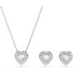 Swarovski smykkesett Ariana Grande x Swarovski set Mixed cuts, Heart, White, Rhodium plated - 5720849