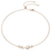 Swarovski collier Constella necklace Crystal pearl, Round cuts, White, Rose gold-tone plated - 5729504