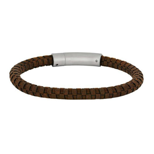 Armbånd brun kalveskind 19cm/6mm. SON of NOA - 80970289219