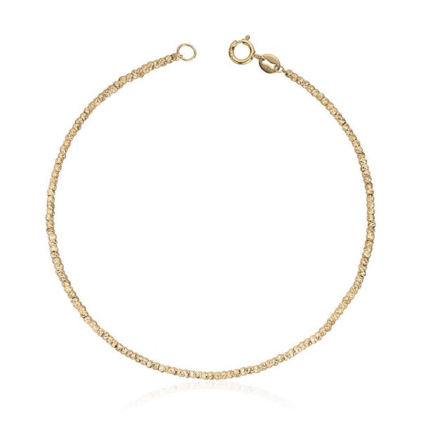 Armbånd i gult gull 14kt, 19 cm - 17038