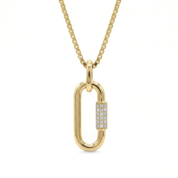 Gullsmykke med zirkonia - Bur292698