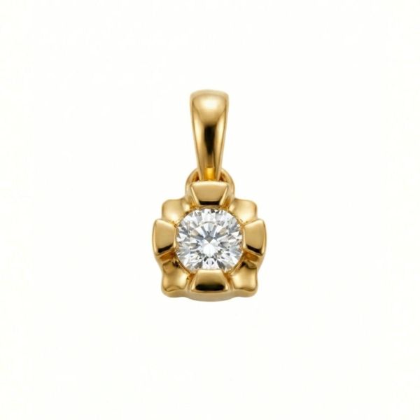 Diamantsmykke Evita i gull med 0,05 ct W-Si-503050
