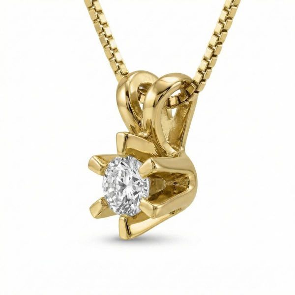 Diamantsmykke Sofia i gull med 0,15 ct W-Si-1120715g