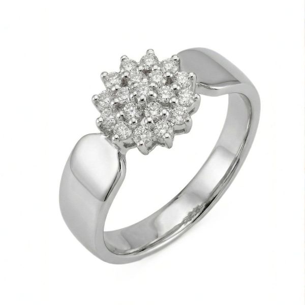 Diamantring i hvitt gull med 0,25 ct TW-P - SL8409