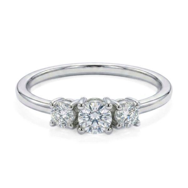 Diamantring i hvitt gull med Lab Grown diamanter 0,50 ct River-VS - Bur5Z0032