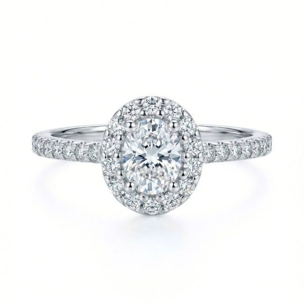 Diamantring i hvitt gull med 0,28 ct W-Si - Bur537668