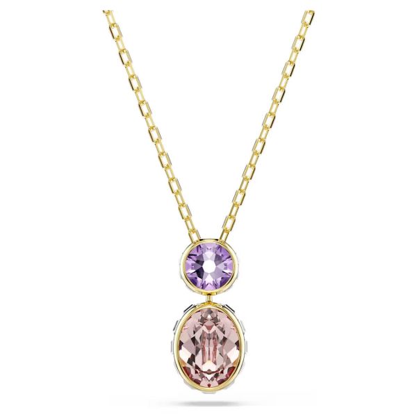 Swarovski smykke Chroma pendant Mixed cuts, Multicolored, Gold-tone plated - 5741586