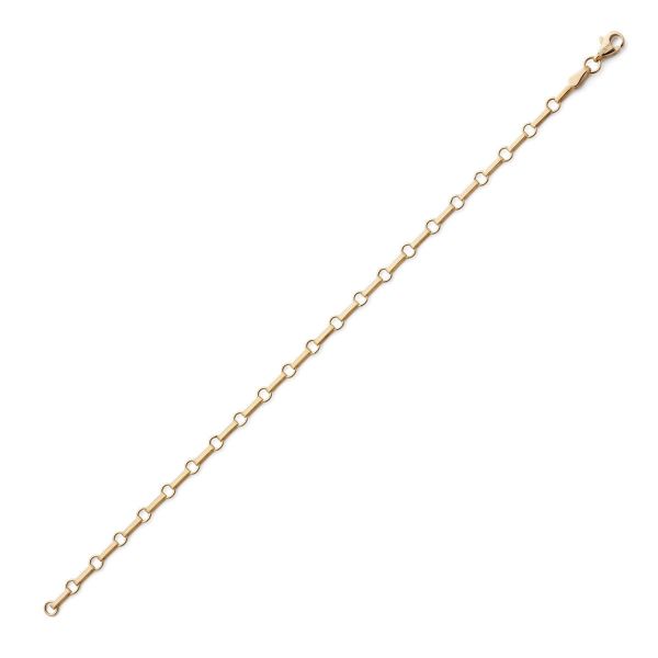 Armbånd i 18 kt med stavlås, 19cm - 01-84-468-19
