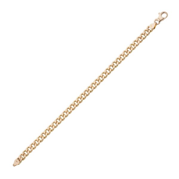 Armbånd Panser i gult gull 18kt, lengde 18 cm. - 01-GVD100-18