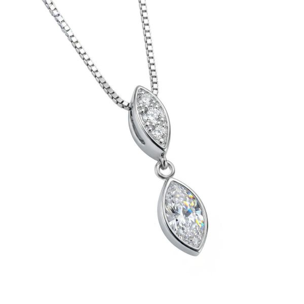 Gullsmykke med zirkonia - 292370