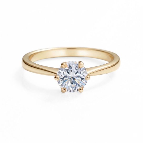 Enstens diamantring Aida med 0,70 ct i 14kt gull. TW-Si. -18016070