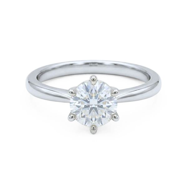 Forlovelsesring i hvitt gull med lab grown diamant 1,00 ct River (E) - VVS2. Diona - 18001100LG