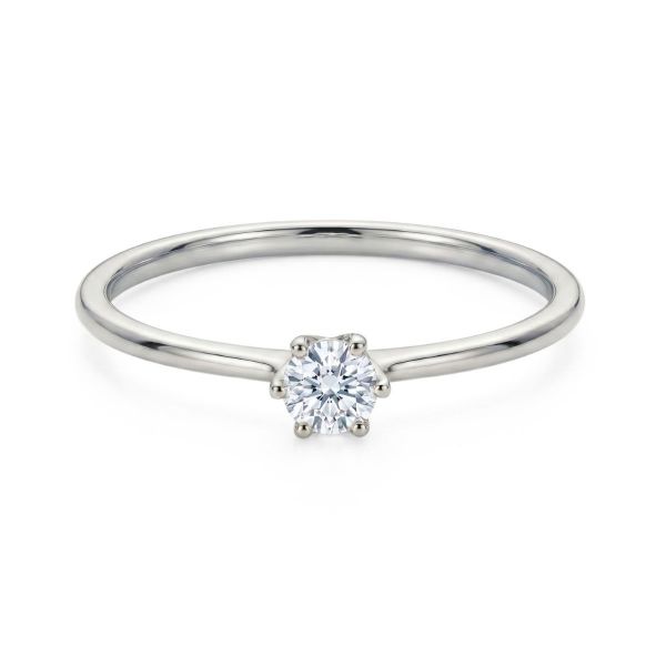 Diamantring forlovelsesring  0,20 ct i 14kt gull. Aida -18016020