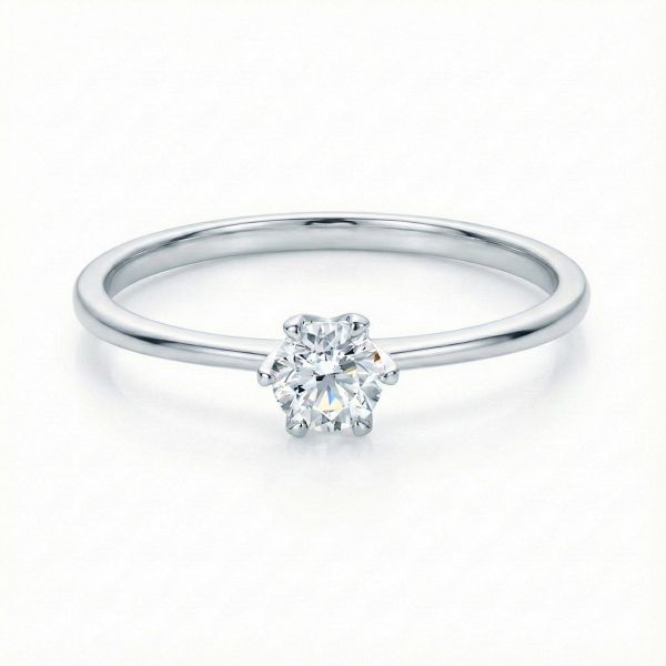 Diamantring forlovelsesring 0,30 ct TW-VS2 i 14kt hvitt gull. Aida - 180160309
