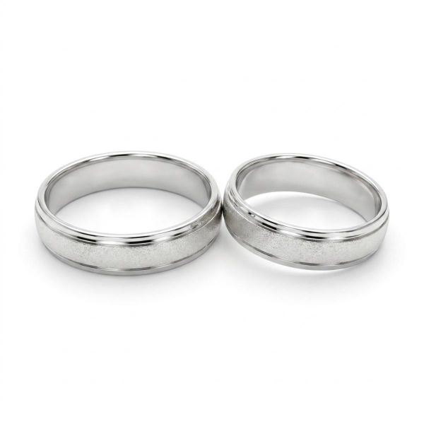Espeland gifteringer SE128HV40 i hvitt metall - SE128HV40