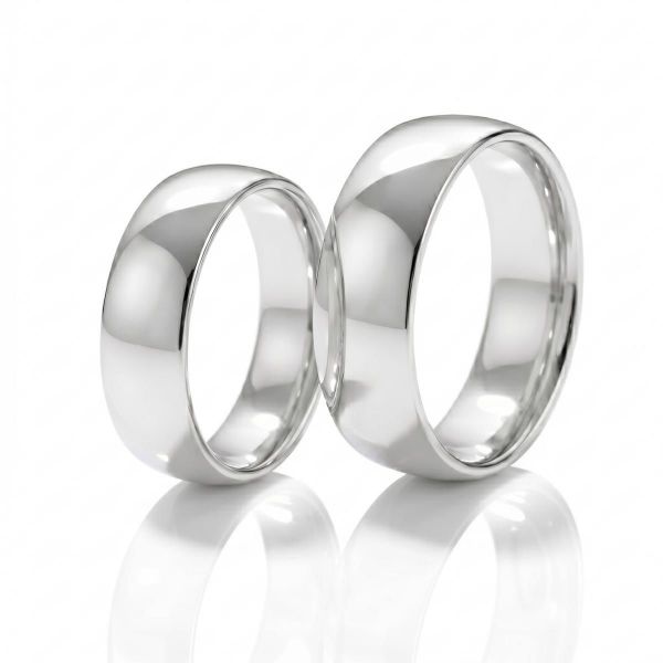 Gifteringer i hvitt gull 14 kt 7 mm fra Espeland - SE101HV70