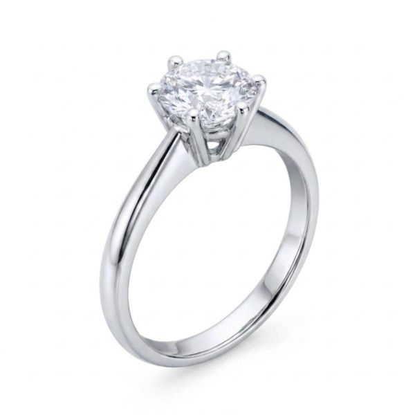 Diamantring forlovelsesring  0,70 ct i 14kt gull. Diona -18001070