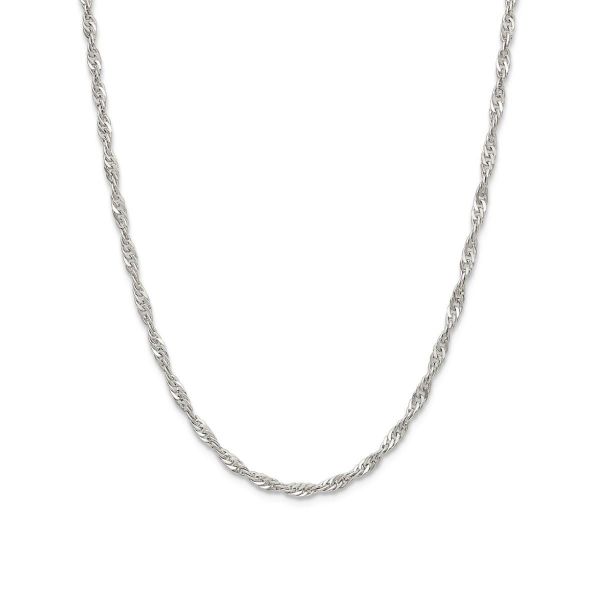 Singapore kjede i hvitt gull 14 kt, 42 cm, bredde 3.1 mm - 14HV3142