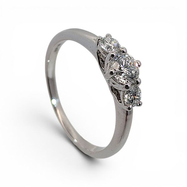 Diamant forlovelsesring i hvitt gull 0.30 ct - ABR01168hv030